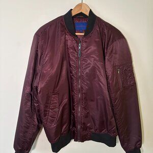 Aeropostale Maroon Bomber Jacket Mens XL
